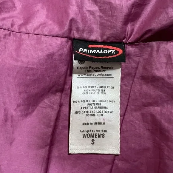 Patagonia Nano Puff Quilted Primaloft Full Zip Jacket Women's Size Small - Picture 11 of 12